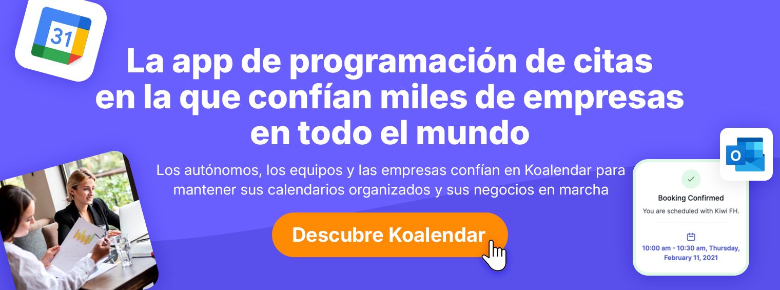 Programación de Koalendar para escuelas
