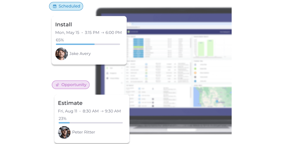 Electrical appointment scheduling in FieldPulse platform