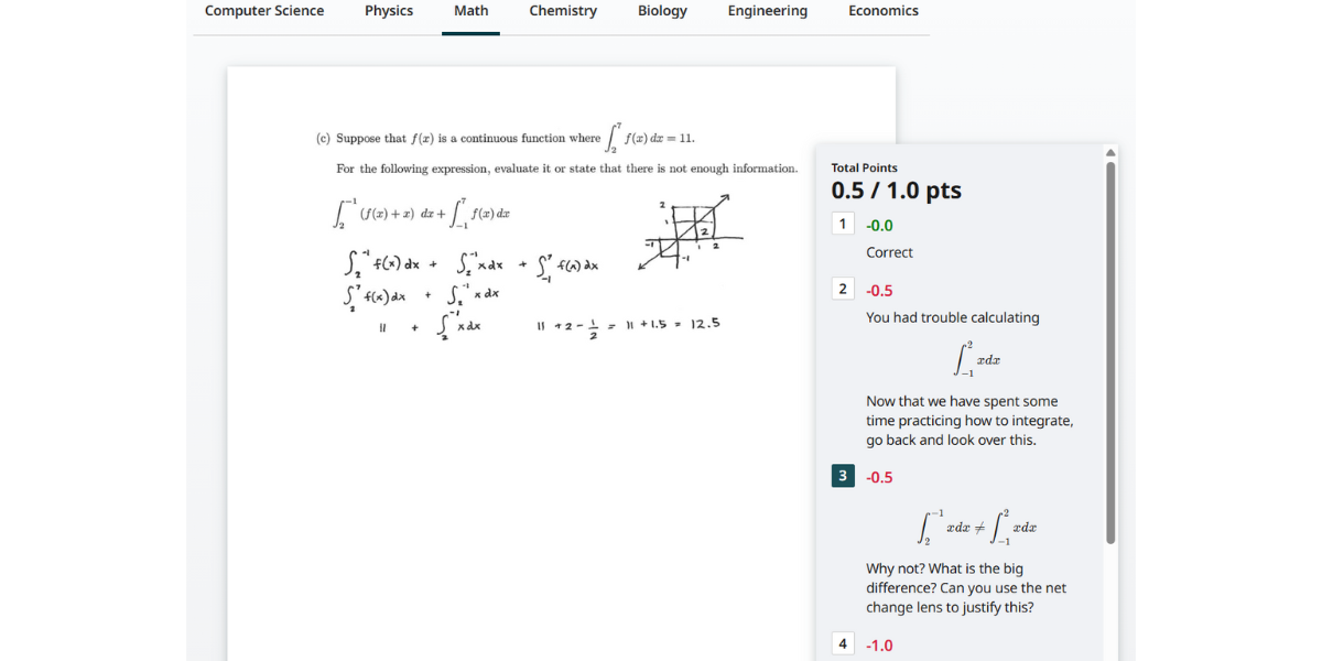 Herramienta de IA de Gradescope para calificar