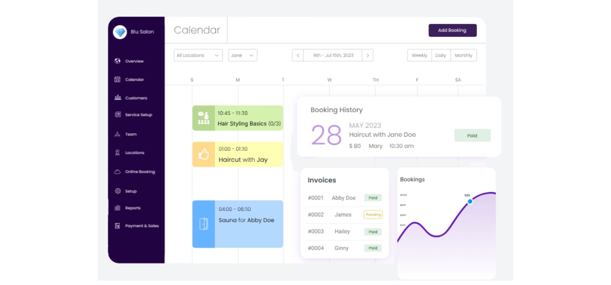 Picktime Booking Page