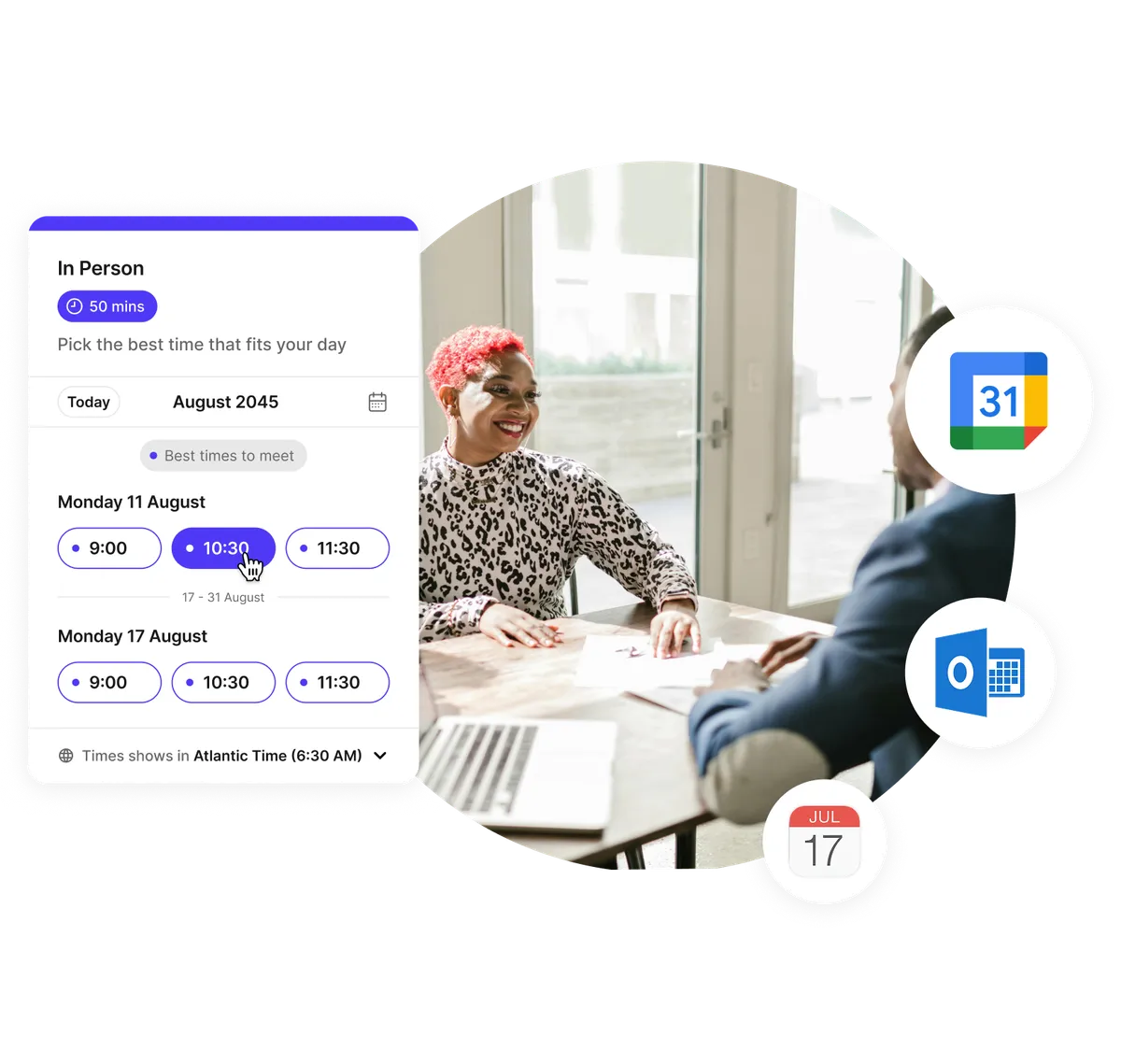 Réservation en ligne pour consultants