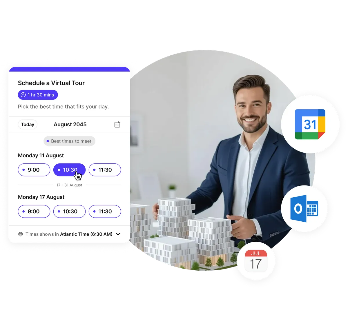 property viewing scheduler online