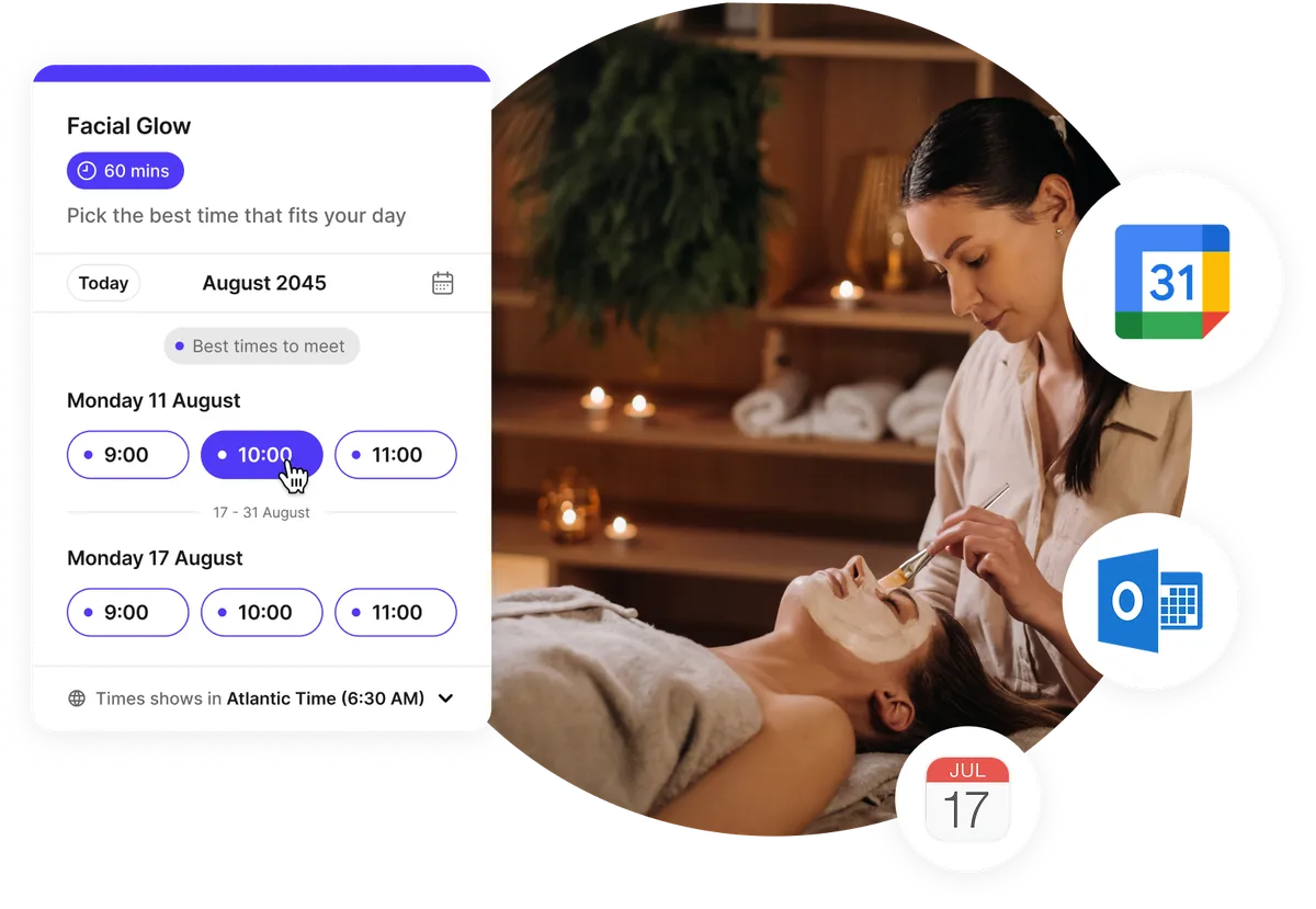 24/7 spa scheduling tool