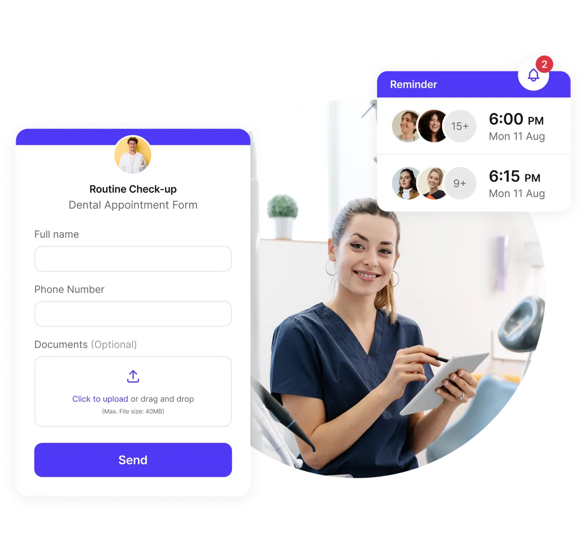 custom dental appointment setup