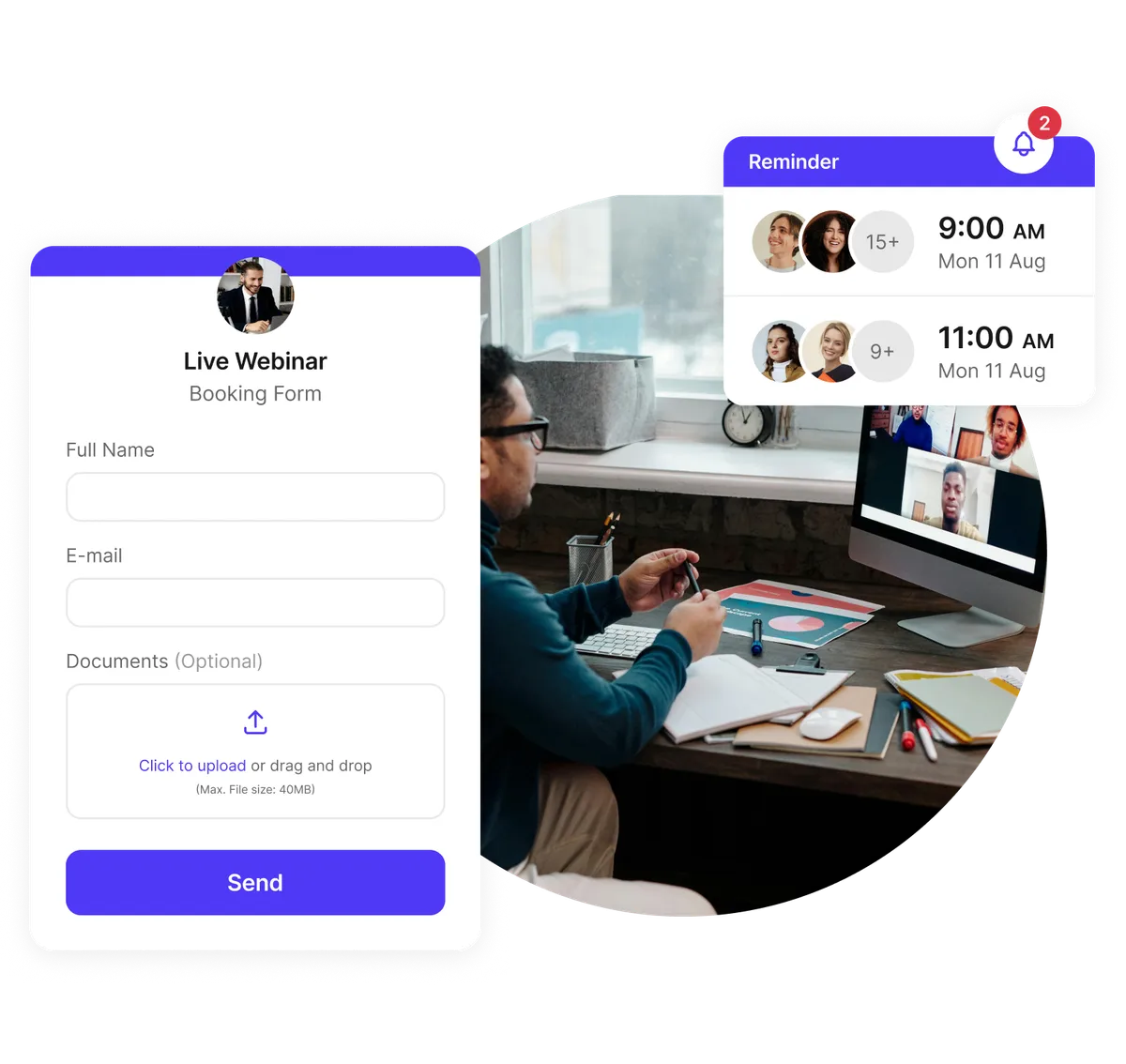 Personnalisation inscription webinaire