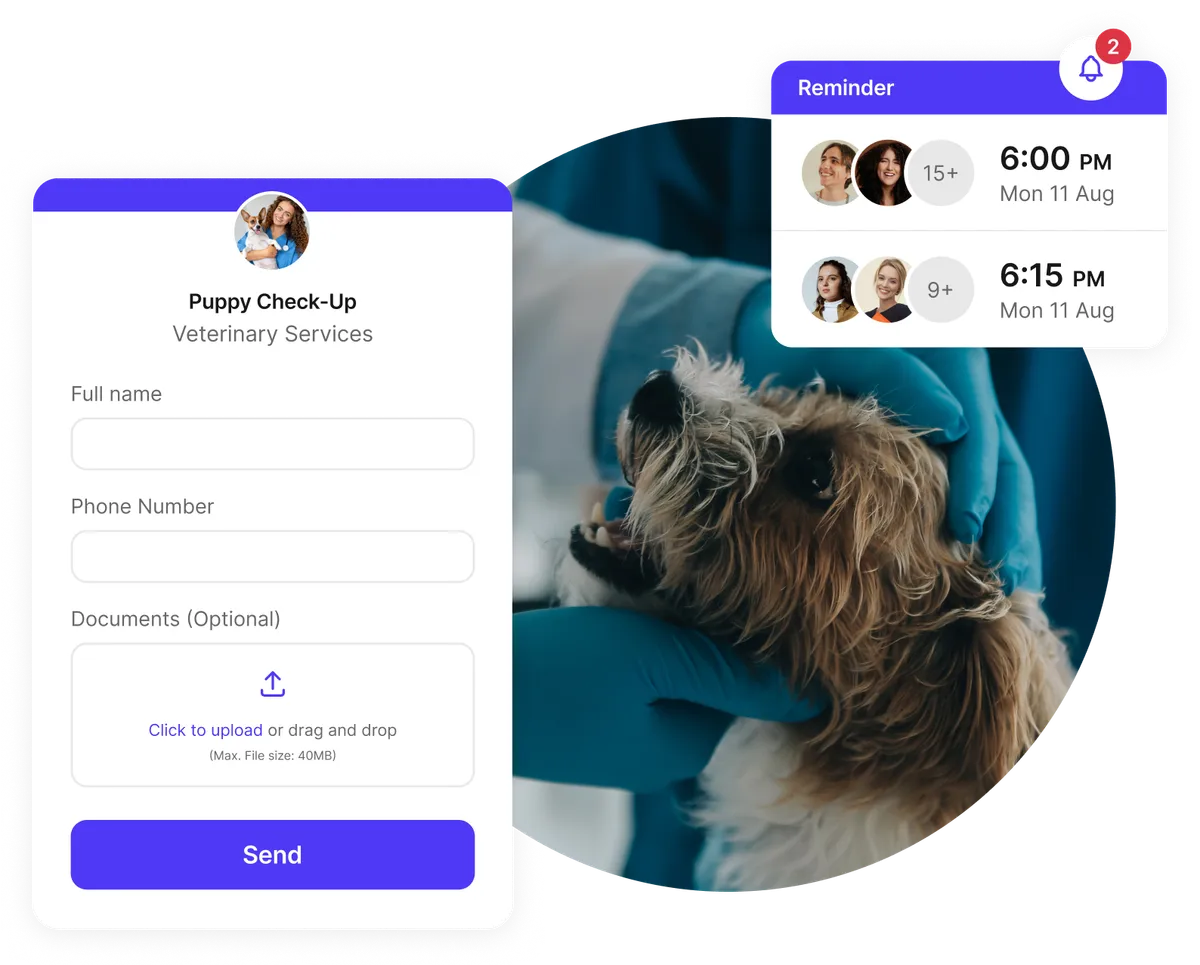 veterinary intake form automation