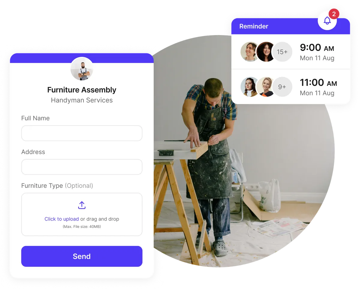client reminder automation for handyman