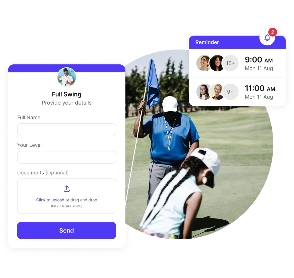 private golf lesson booking software