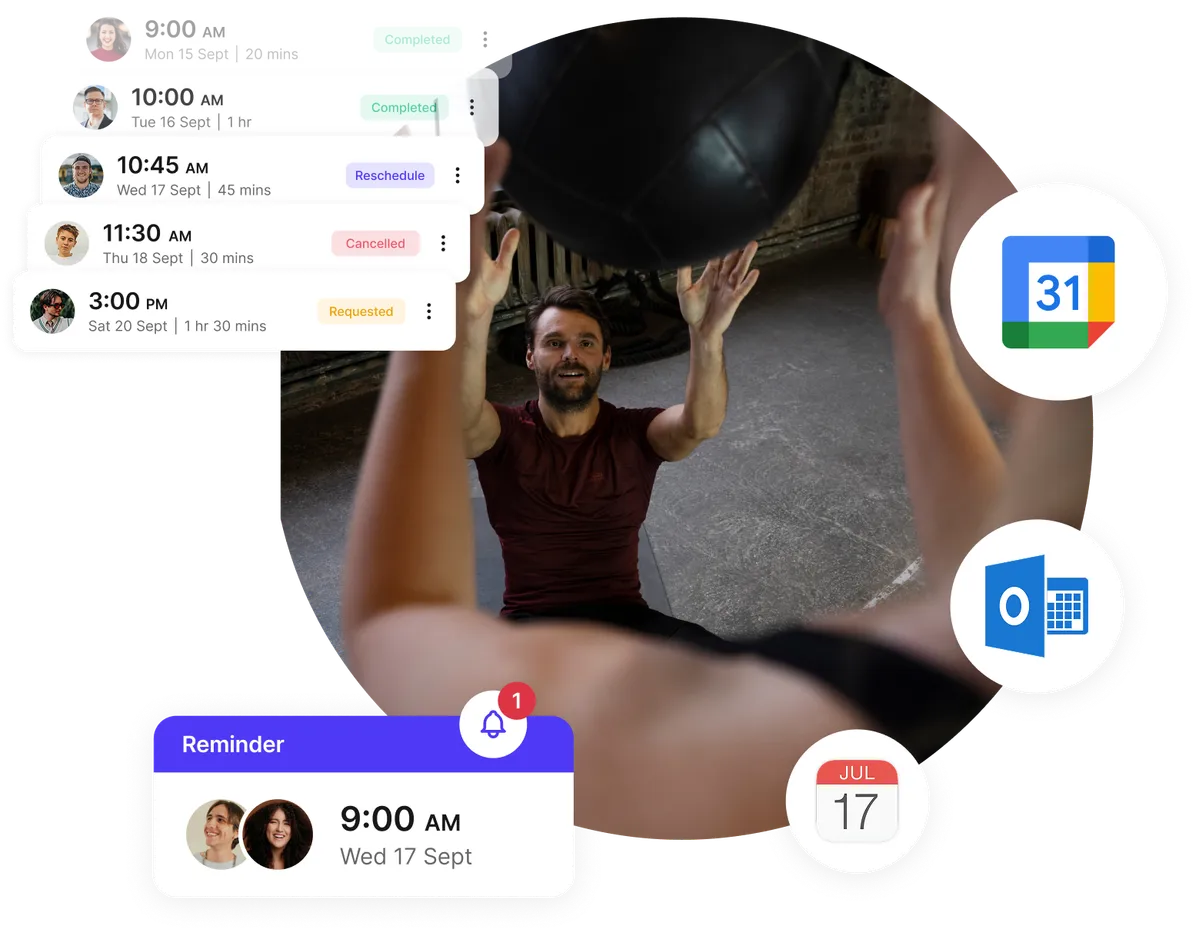 gym class booking system
