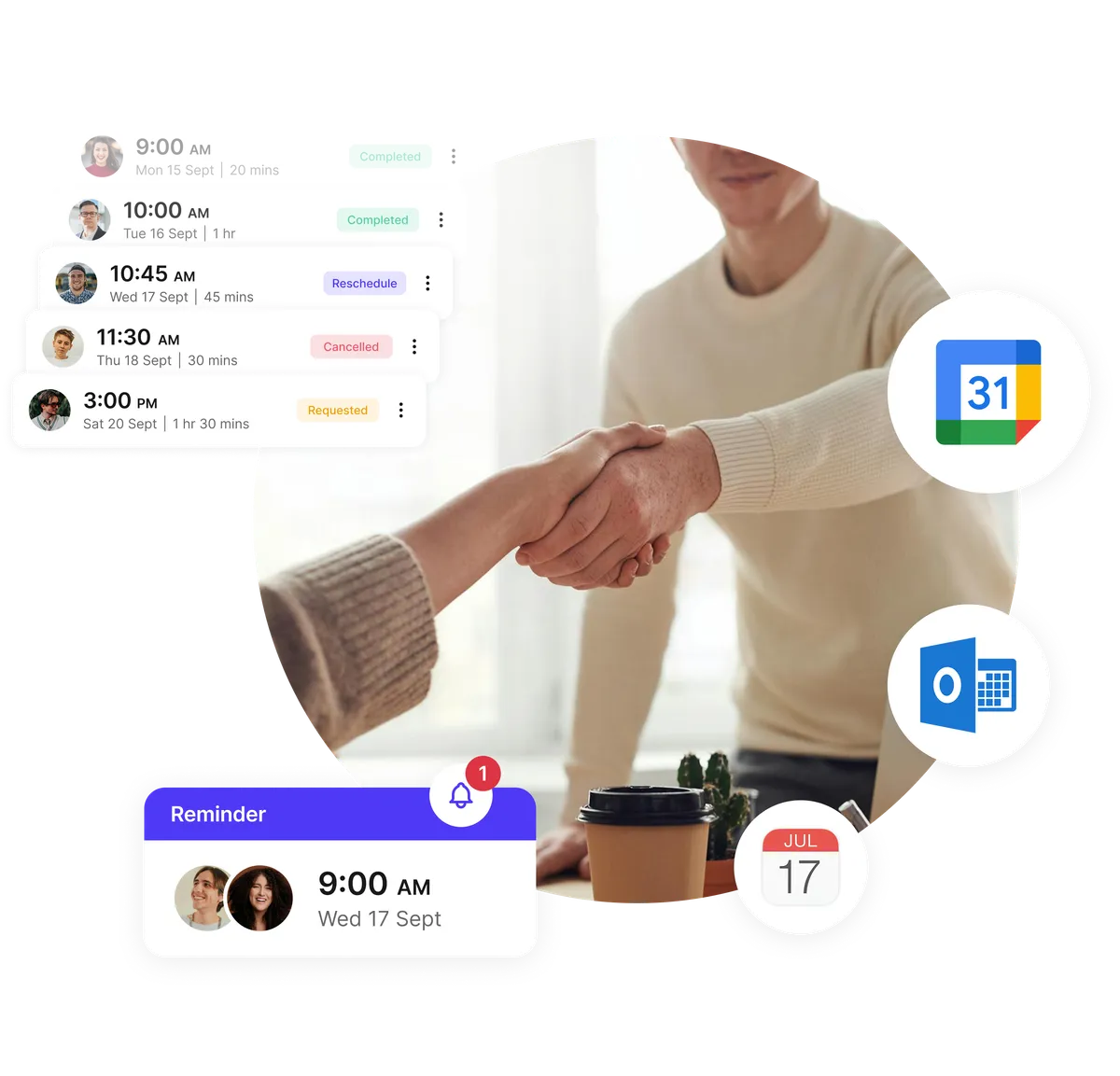 meeting room booking reminders