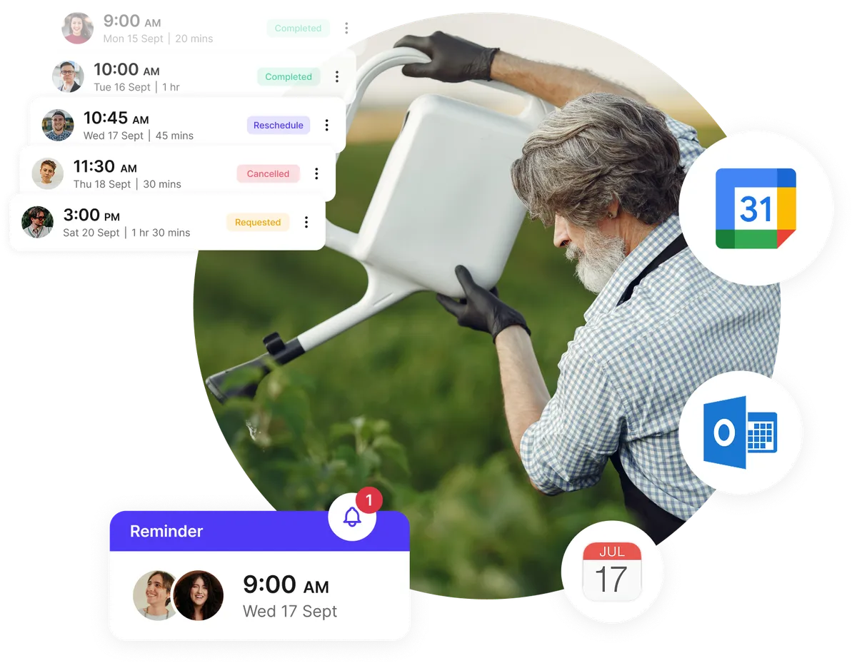 landscaping appointment reminders