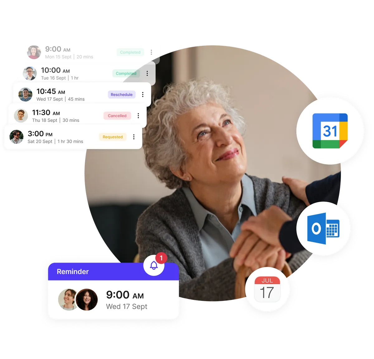 reminders for home care scheduling