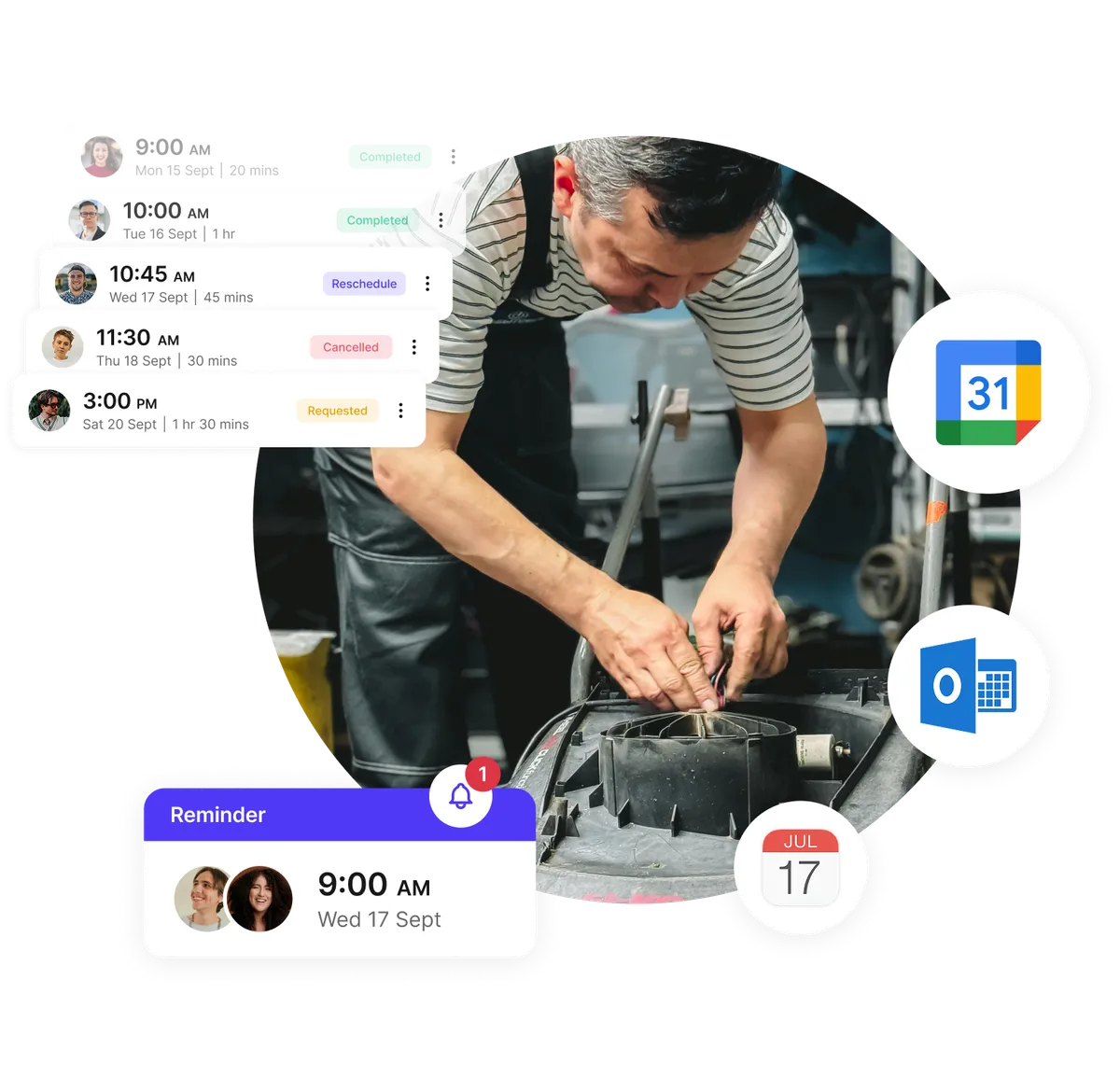 automated reminders for appliance repair