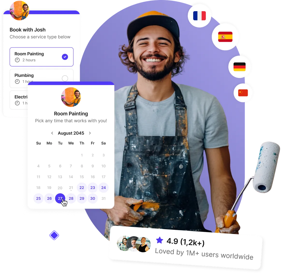 Service industry scheduling software