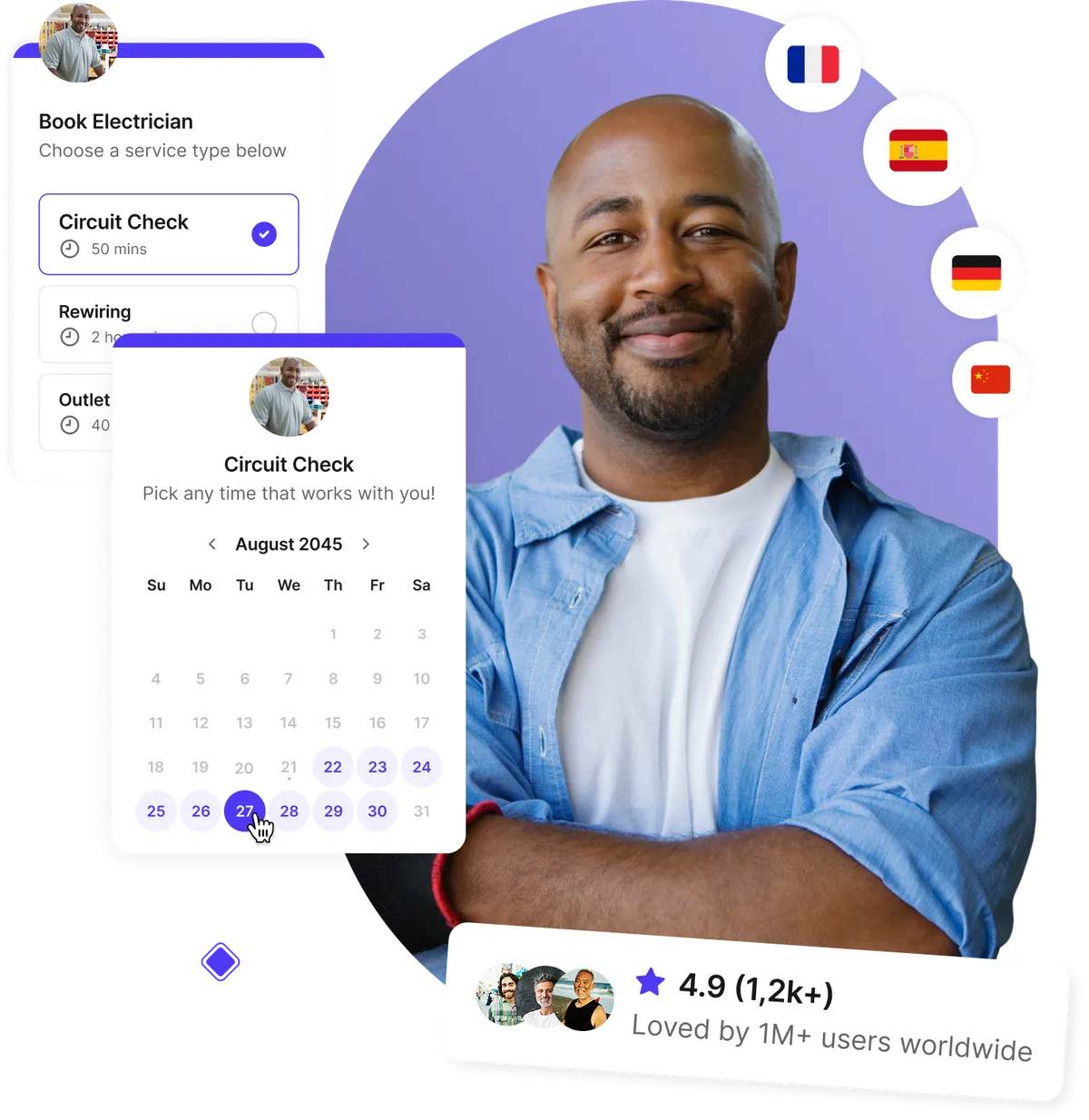 Electrician scheduling software