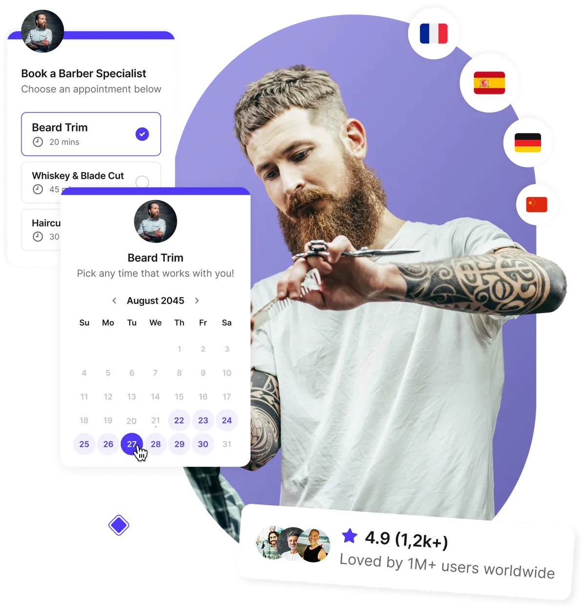 Barber appointment software