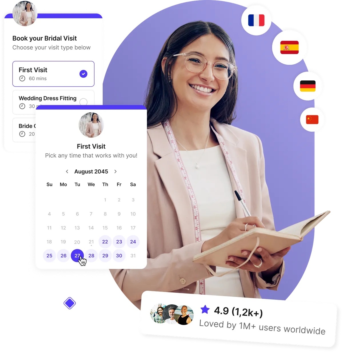 Bridal salon appointment software