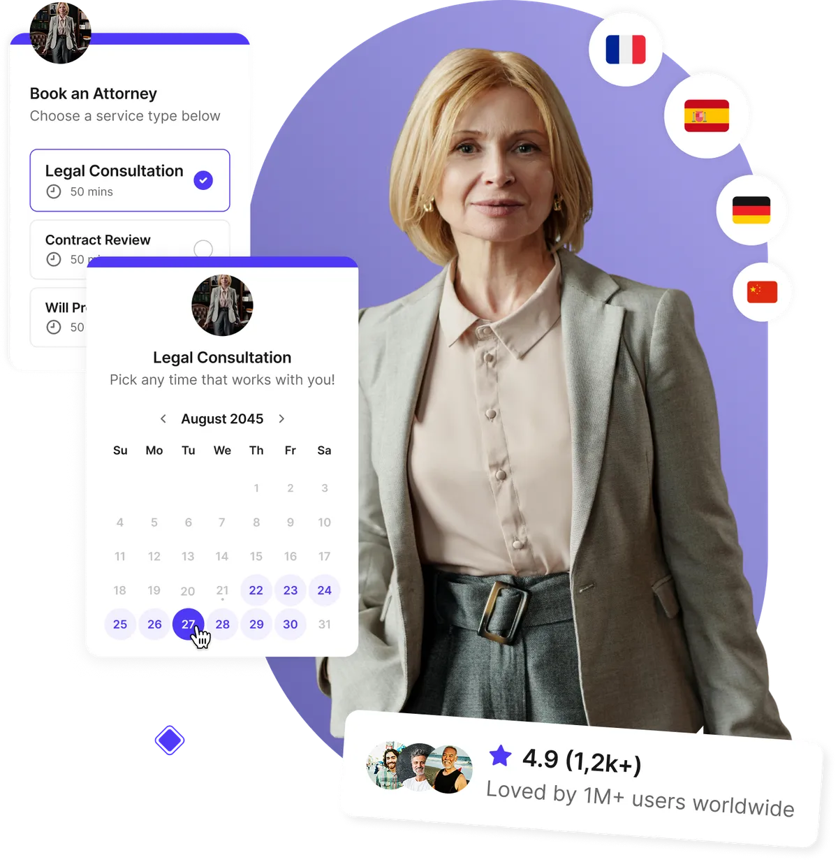 Logiciel de prise de rendez-vous cabinet d'avocats