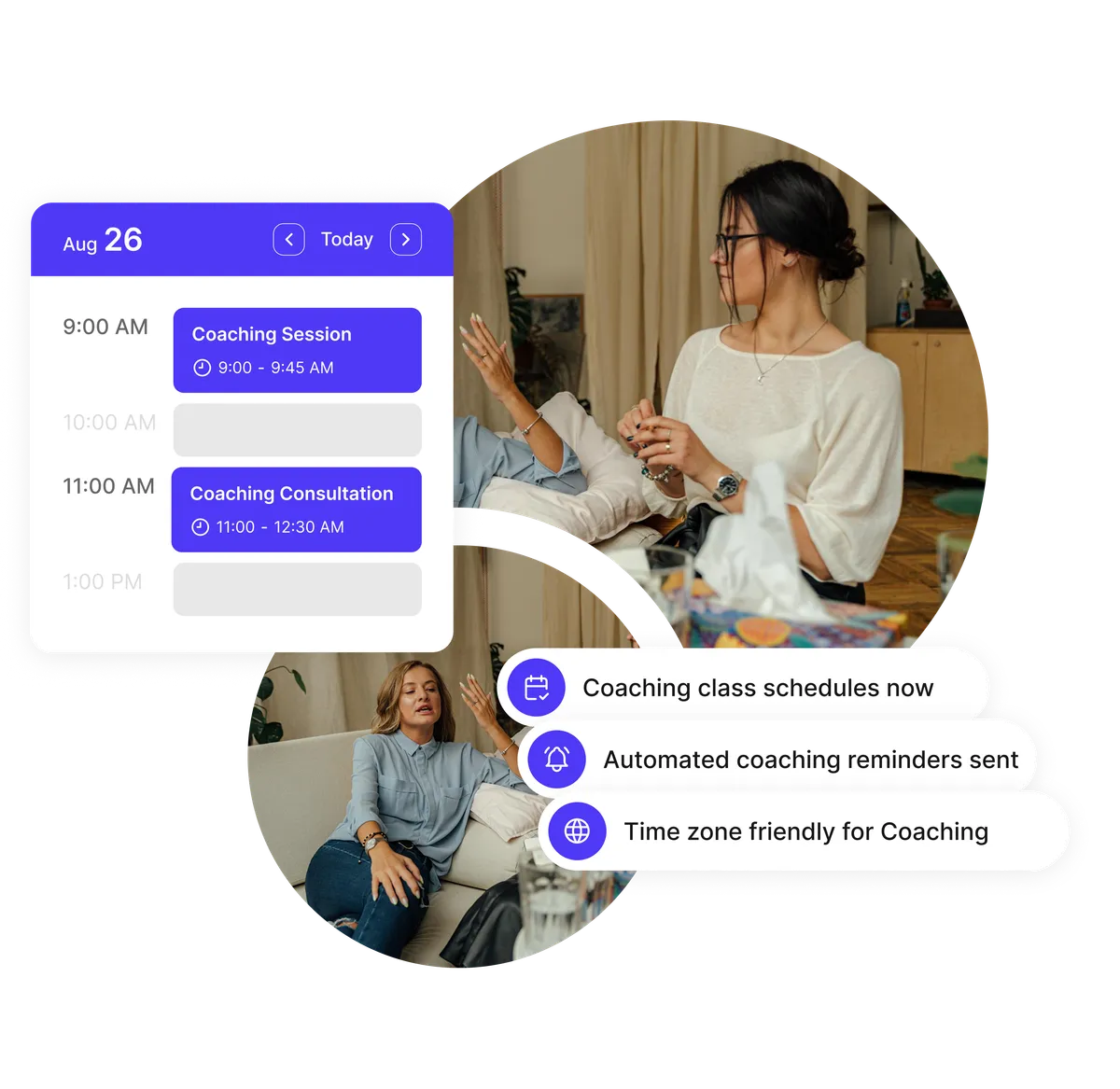 coach scheduling app dashboard