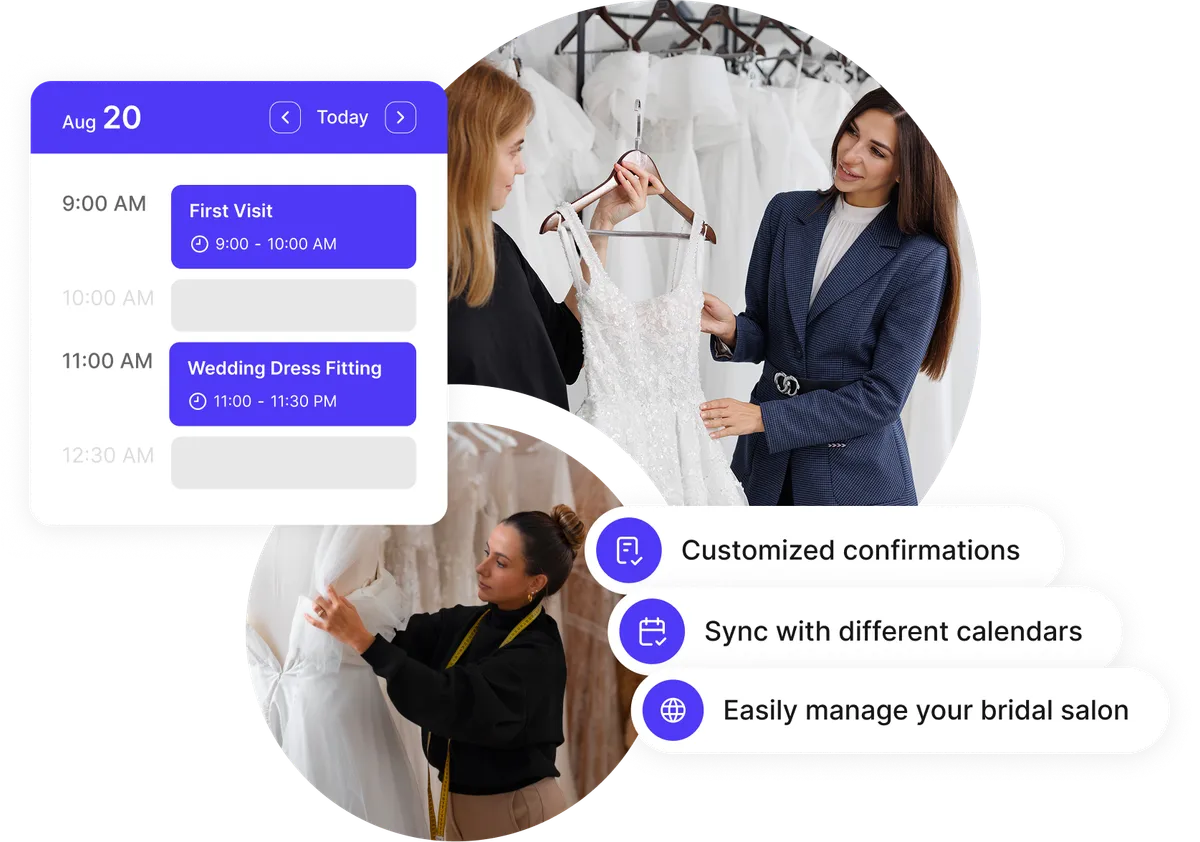 bridal salon booking system